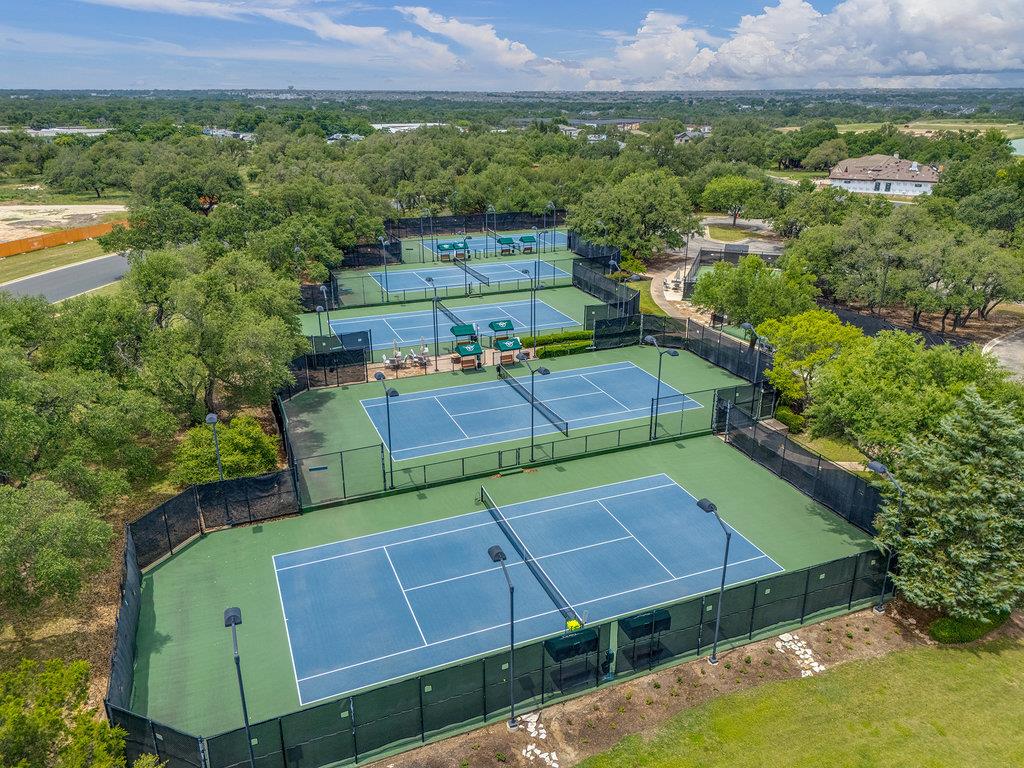 Cimarron Hills tennis and pickleball courts aerial